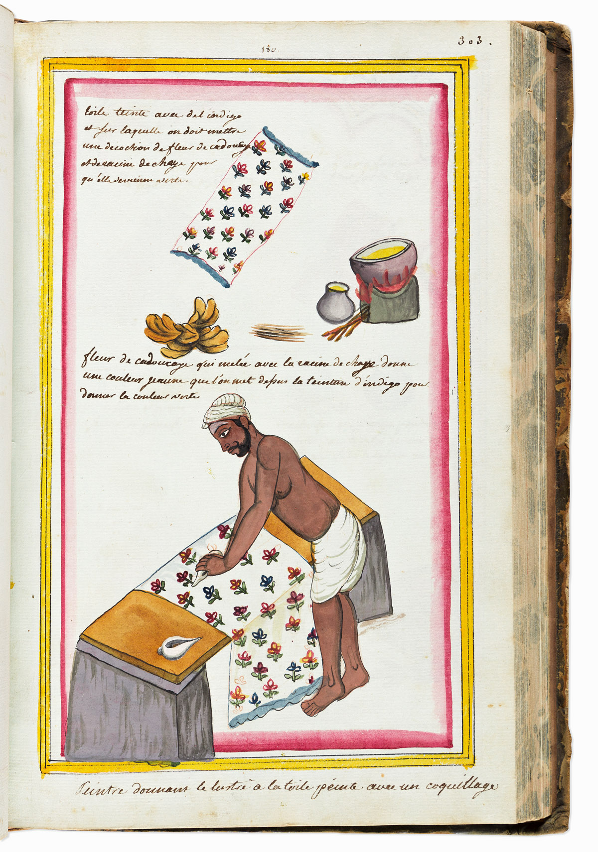 Costumes et Plantes de LHindoustan. Manuscript on Paper.
